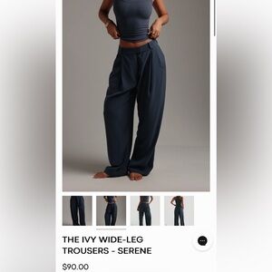 My Outfit Online Gray/Blue Trouser Size Small